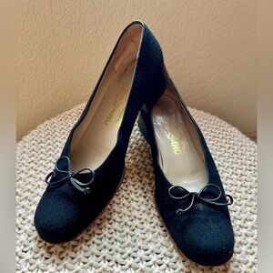Ferragamo, Black Pumps, 7.5